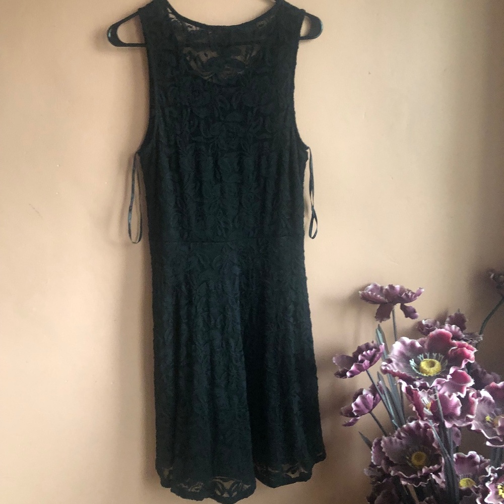Material Girl Caviar Black Dress